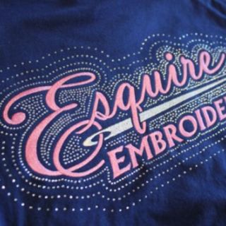 rhinestone and embroidery